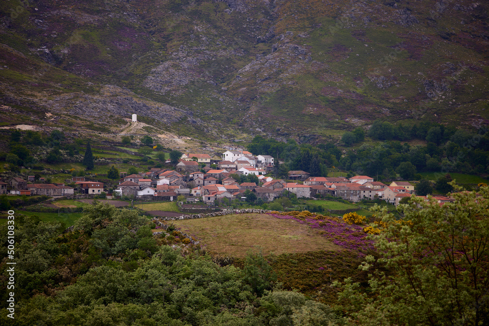 Tojais. General view of this small Portuguese village in the Tras-Os-Montes region
