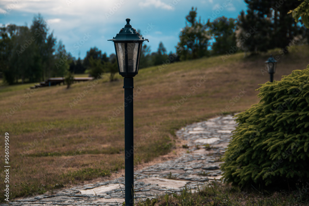 landscape by the house