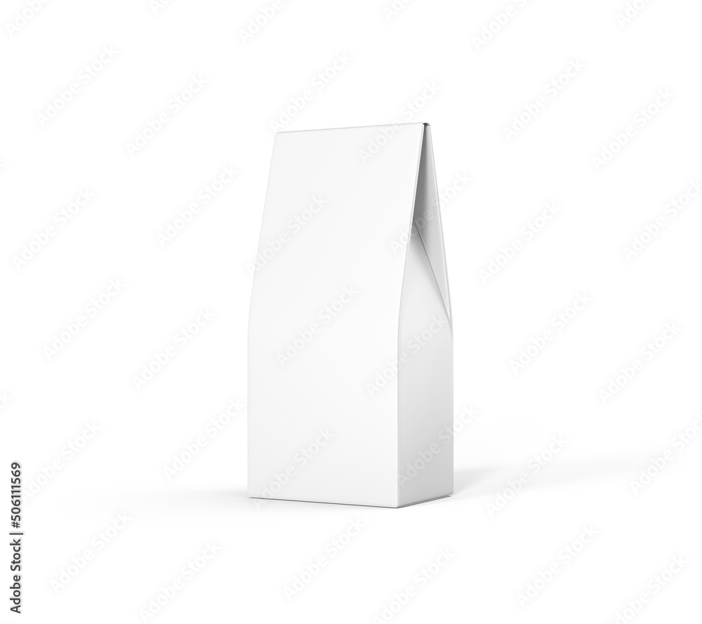 Paper Bag Template isolated on white Paper Bag Template isolated on white