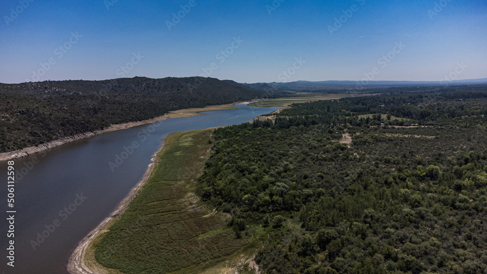 paisaje visto desde un drone