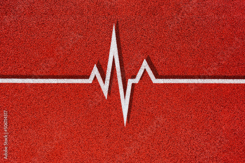 Conceptual cardiogram of the heartbeat