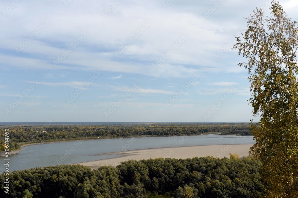 The Ob River near the city of Barnaul