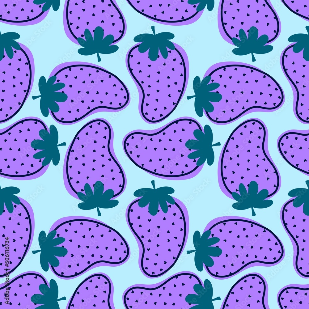 Fruit seamless strawberry pattern for fabrics and textiles and packaging and gifts and cards and linens Fruit seamless strawberry pattern for fabrics and textiles and packaging and gifts and cards and linens