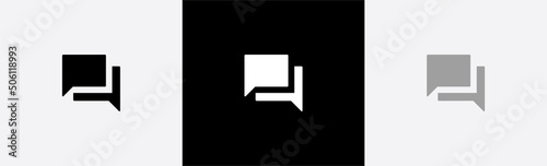 Chat icon. Bubble message sign. Trendy message symbol, vector illustration