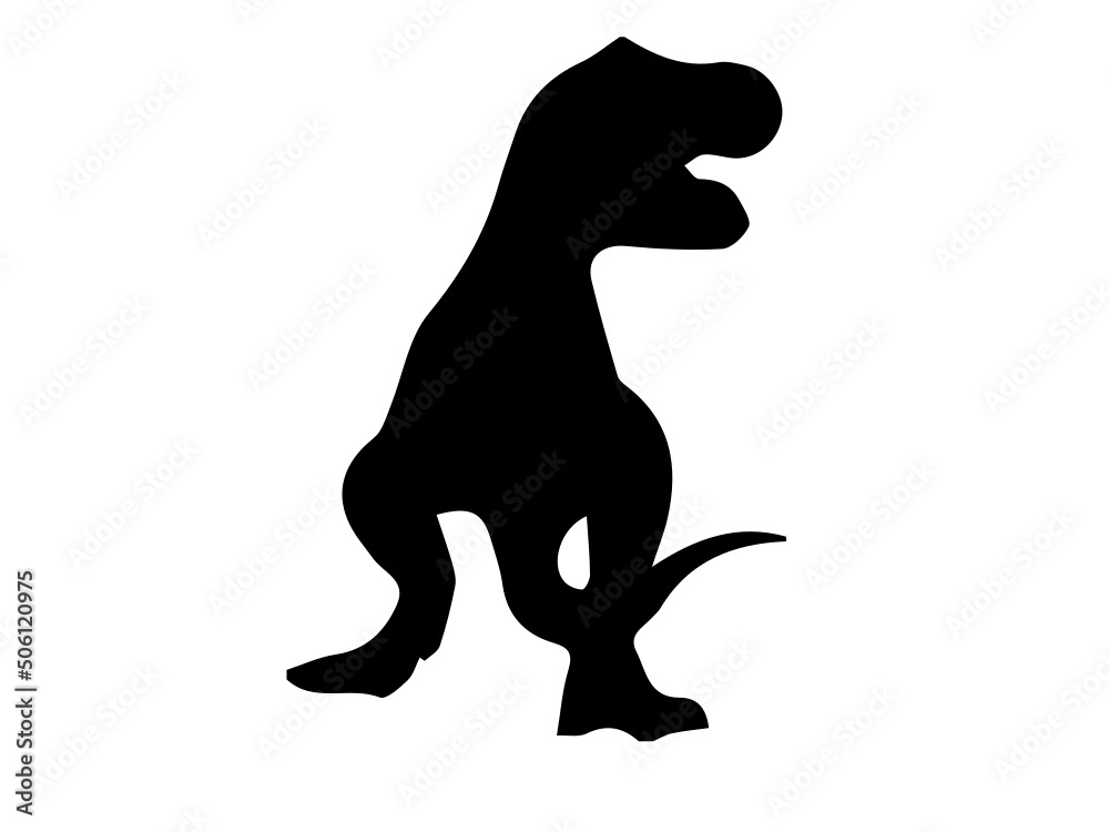 Black dinosaur vector image. Dinosaur Silhouette Vector Art and Graphics