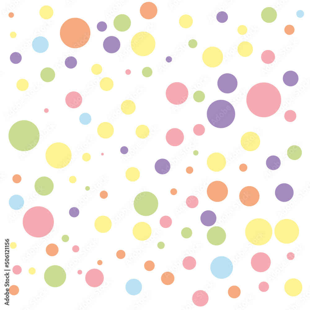 Colorful, multicolored dots vector. colorful polka dot background, confetti. parties. Textile