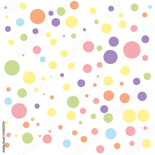 Colorful, multicolored dots vector. colorful polka dot background, confetti. parties. Textile
