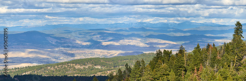 Mountain panorama in eastern Oregon in autmn season. photo
