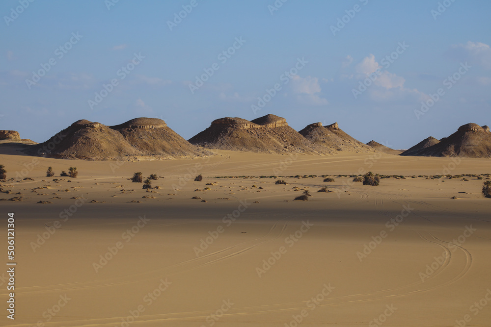 Landscape View of the White Desert Protected Area in the Farafra Oasis, Egypt