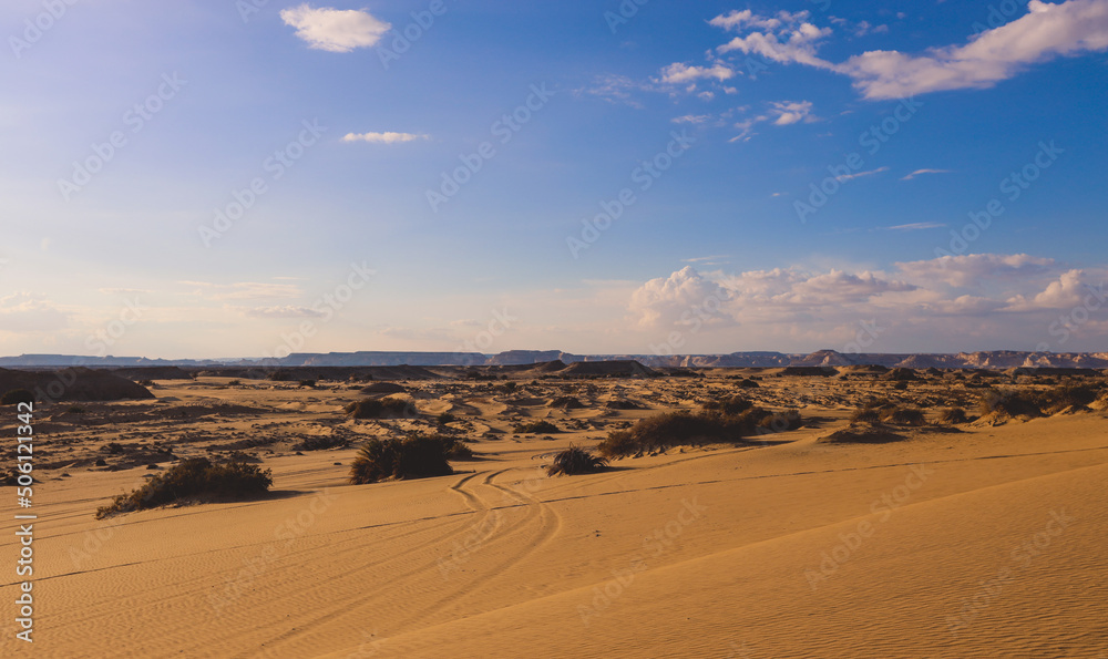 Landscape View of the White Desert Protected Area in the Farafra Oasis, Egypt