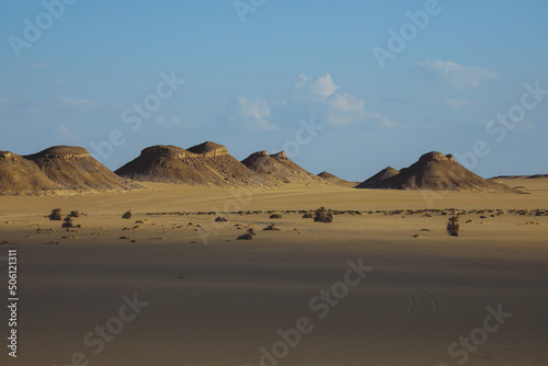 Landscape View of the White Desert Protected Area in the Farafra Oasis  Egypt