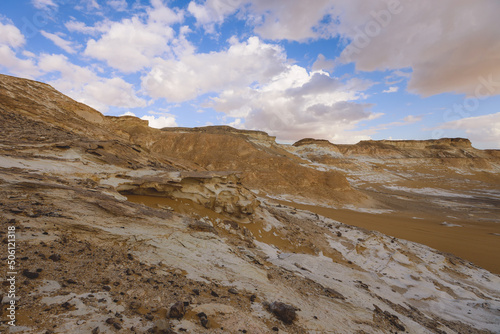 Landscape View of the White Desert Protected Area in the Farafra Oasis  Egypt