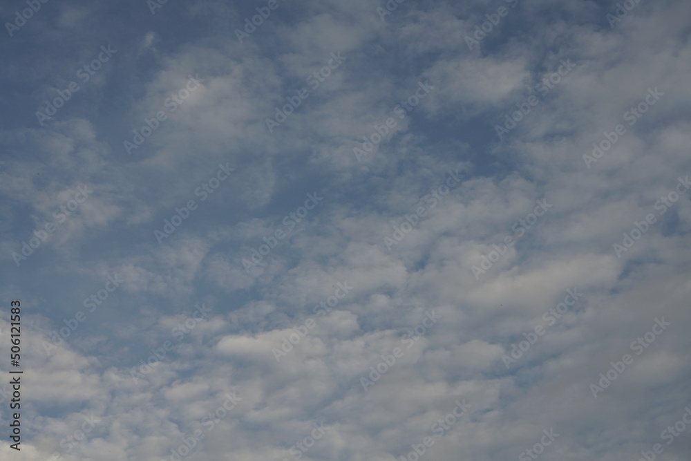 Cumulus, Altocumulus am abendlichem Himmel Cumulus, Altocumulus am abendlichem Himmel