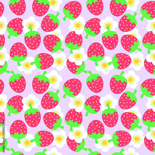 strawberry pattern background pink or purple