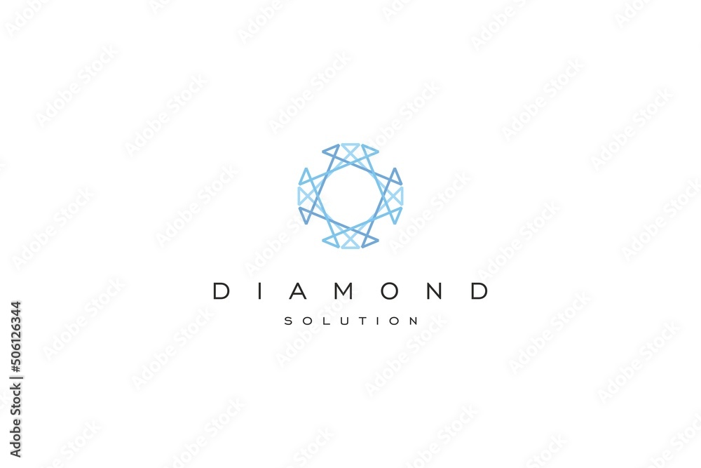 Diamond template logo design solution