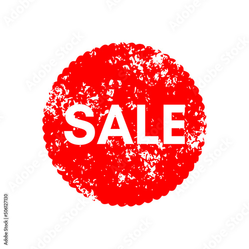 sale - red sale sign with a grunge effect