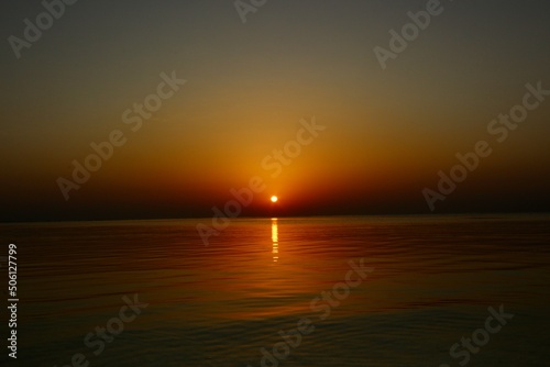 sunset on the sea in Egypt 
