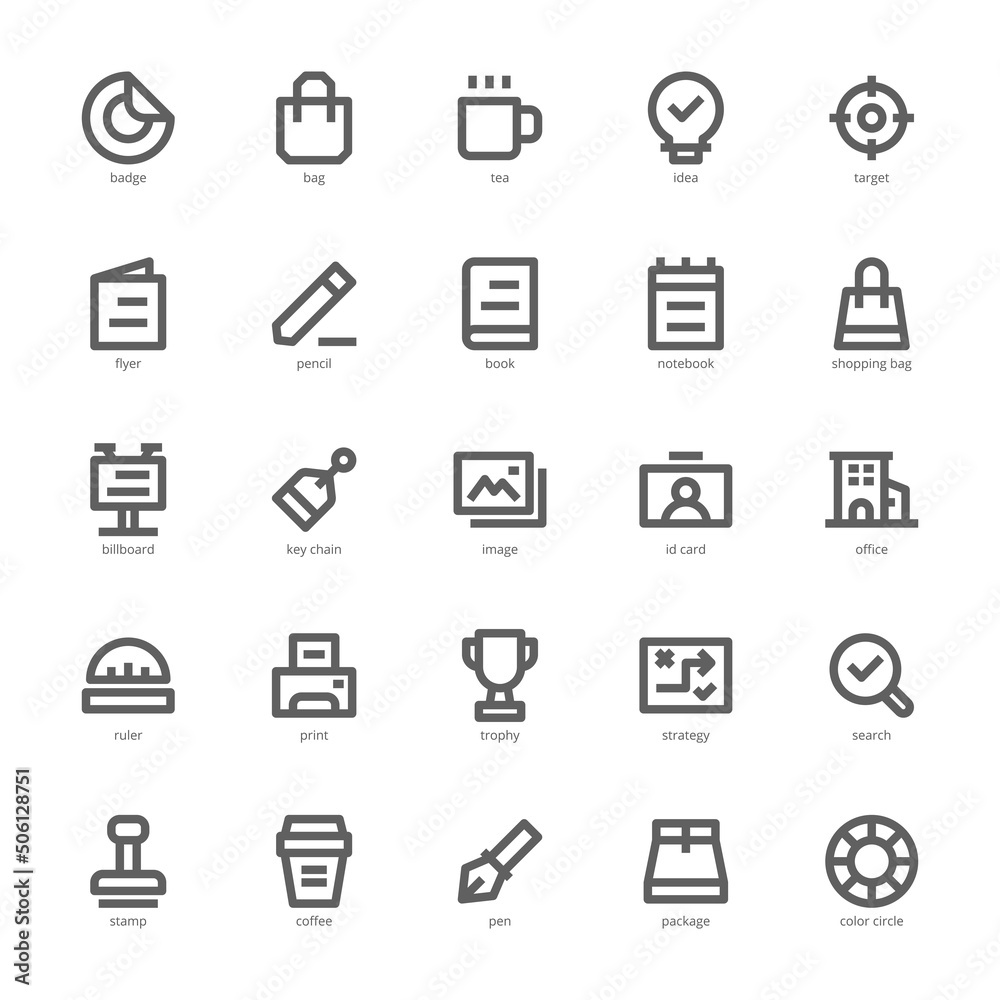 Brand Identity icon pack for your website design, logo, app, UI. Brand Identity icon outline design. Vector graphics illustration and editable stroke. Brand Identity icon pack for your website design, logo, app, UI. Brand Identity icon outline design. Vector graphics illustration and editable stroke.