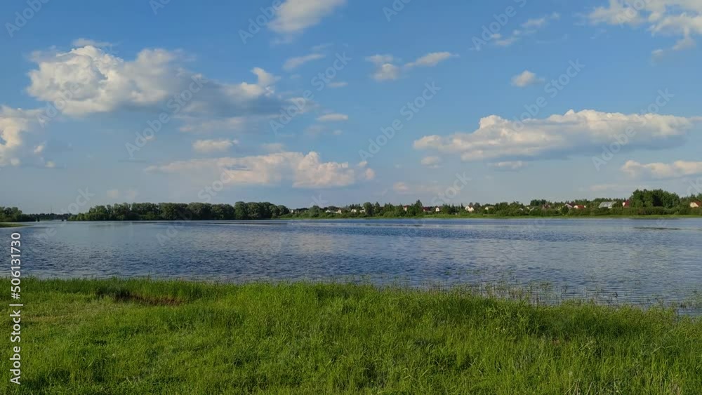 Magnificent view of the river and beautiful view and trees Magnificent view of the river and beautiful view and trees