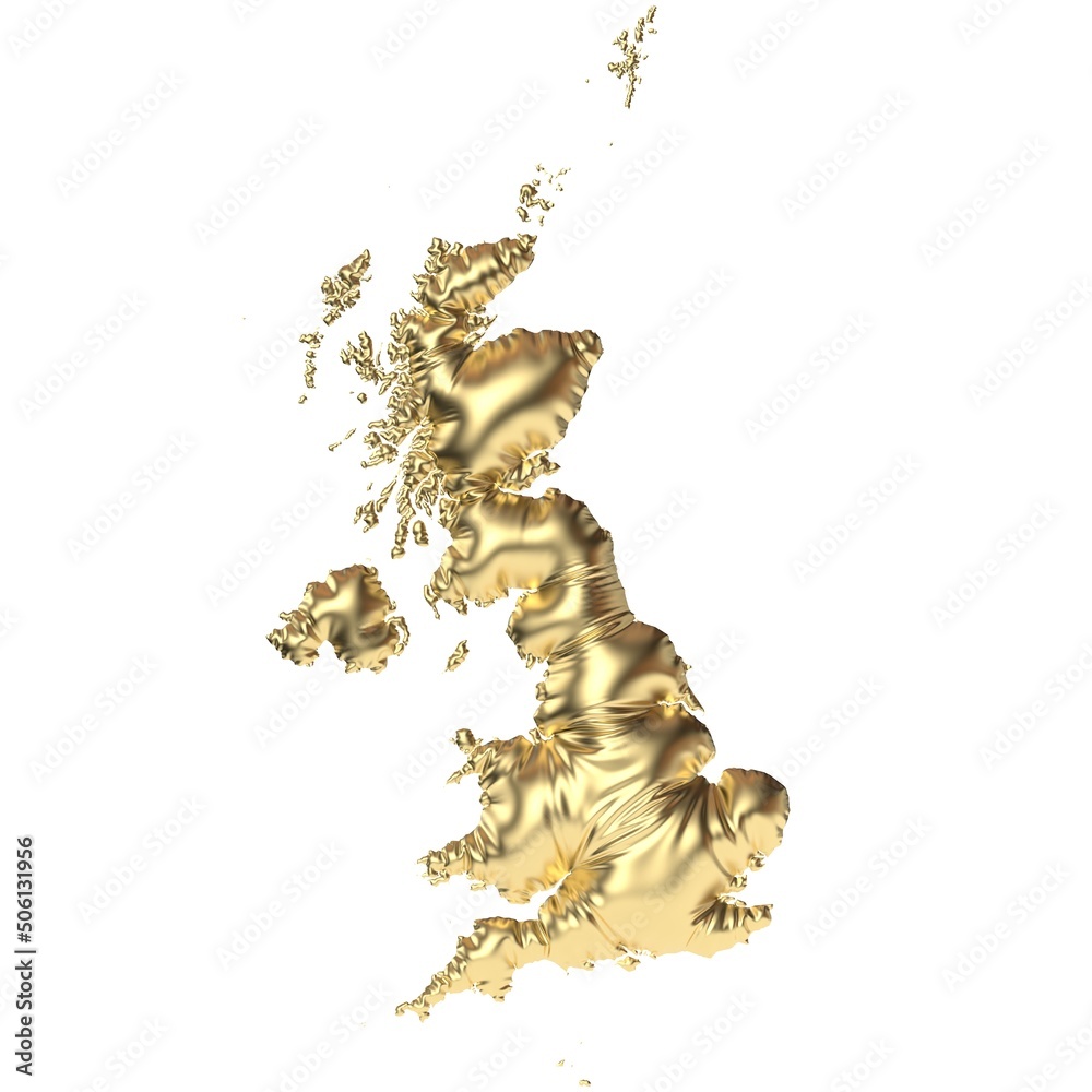 Fototapeta premium Großbritannien goldfarben