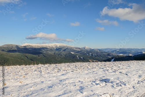 Mountain meadow, Carpathians mountains , Ukraine , mountain hiking