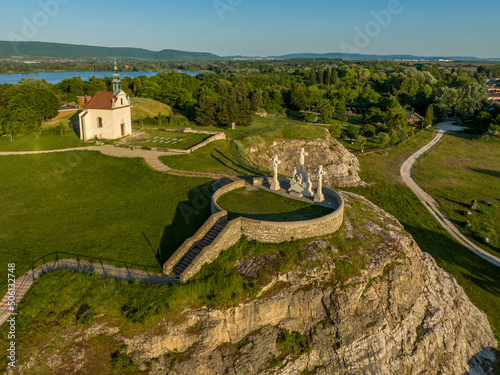 Tata - The Calvary Hill (Kalvaria)a in Tata, Hungary. Tata is a town in northwestern Hungary, Komarom-Esztergom county, 9 km northwest from the county seat Tatabanya. photo