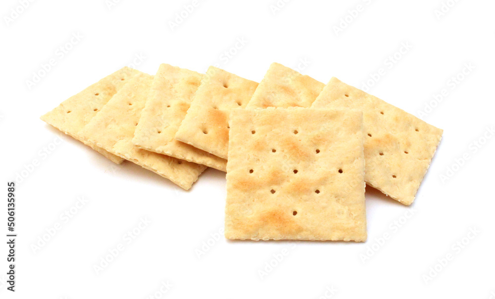 Cracker isolated on white background Cracker isolated on white background