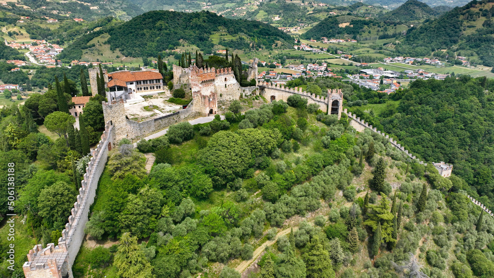 Marostica-Castello superiore visto dall'alto