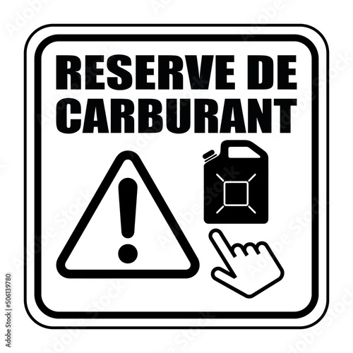 Logo réserve de carburant.