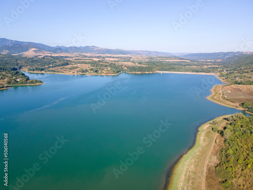 Aerial view of Sopot Reservoir,  Bulgaria © Stoyan Haytov