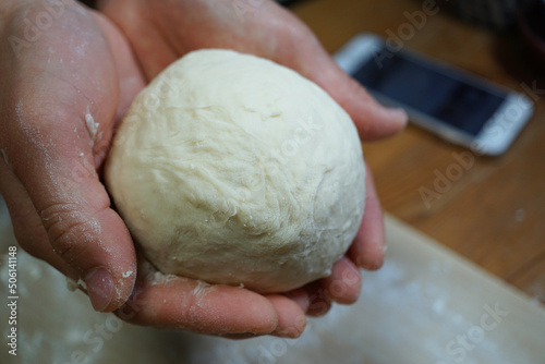 パン作り　一次発酵前 photo
