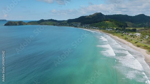 Beautiful Opito bay, coromandel peninsula, New Zealand photo