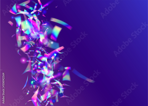 Rainbow Glitter. Party Multicolor Sunlight. Hologram Texture. Bl