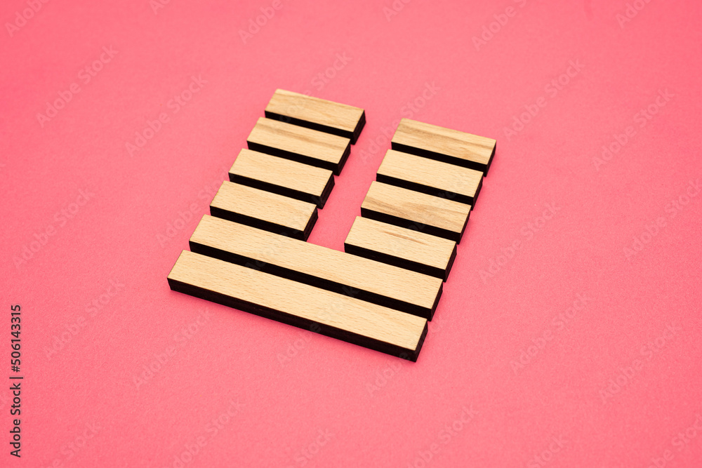 Gene Key 19 Hexagram wood i ching on pink background Gene Key 19 Hexagram wood i ching on pink background