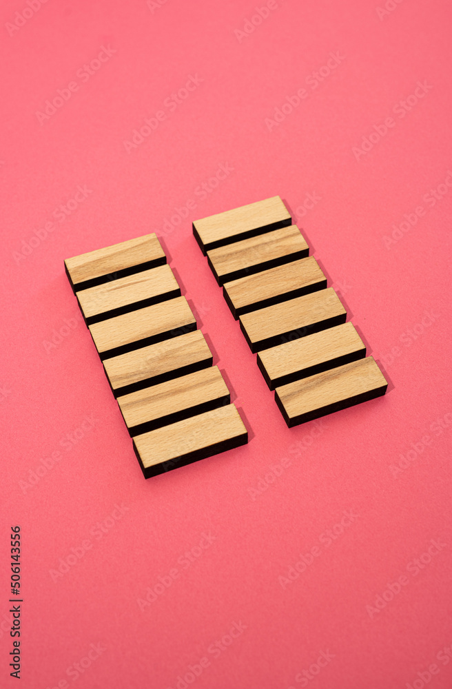 Gene Key 2 Hexagram wood i ching on pink background Gene Key 2 Hexagram wood i ching on pink background