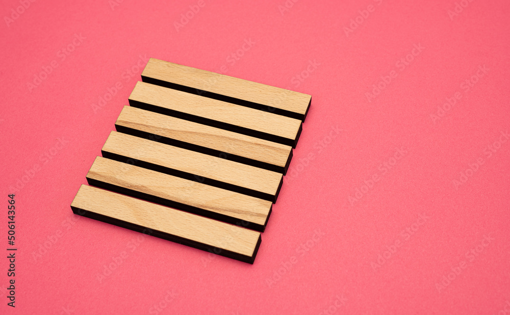 Gene Key 1 hexagram wood i ching on pink background Gene Key 1 hexagram wood i ching on pink background