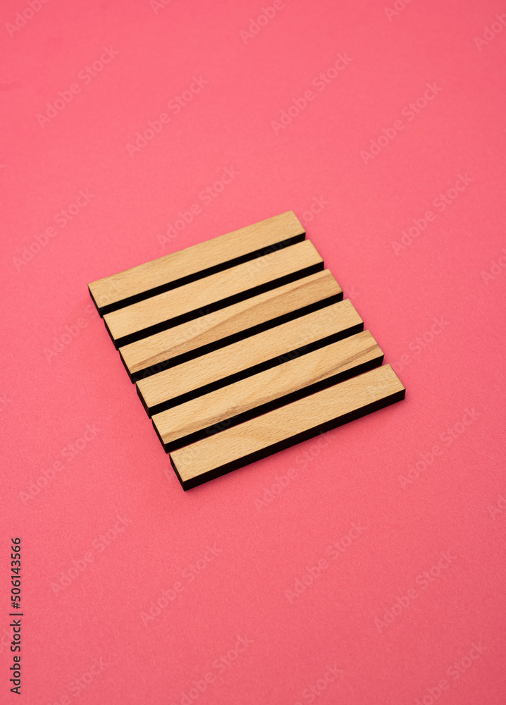Gene Key 1 hexagram wood i ching on pink background Gene Key 1 hexagram wood i ching on pink background