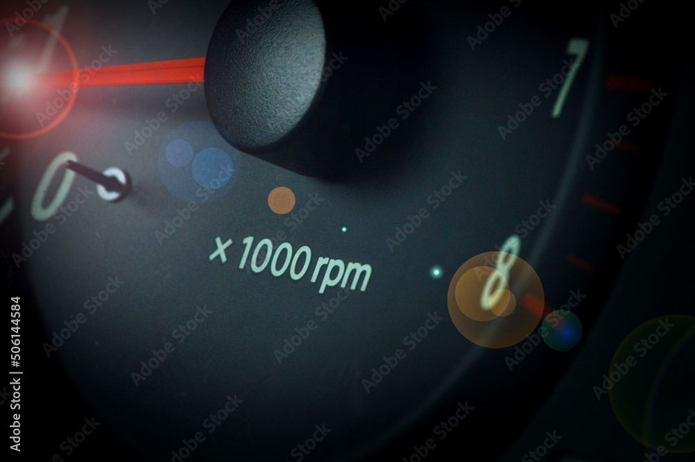 Naklejka premium background with a speedometer