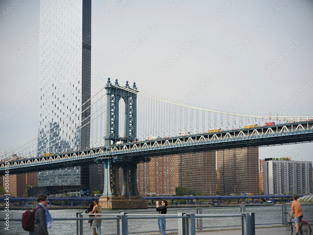 Obraz premium manhattan bridge in brooklyn new york