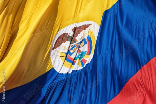Colombia waving flag