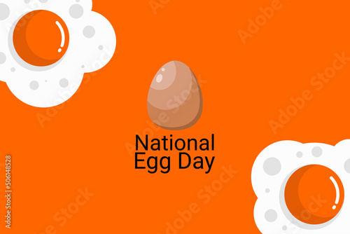 national egg day vector illustration. public holiday. Suitable for greeting card, poster and banner 