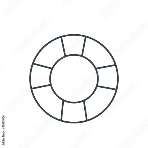 Safebuoy thin line icon