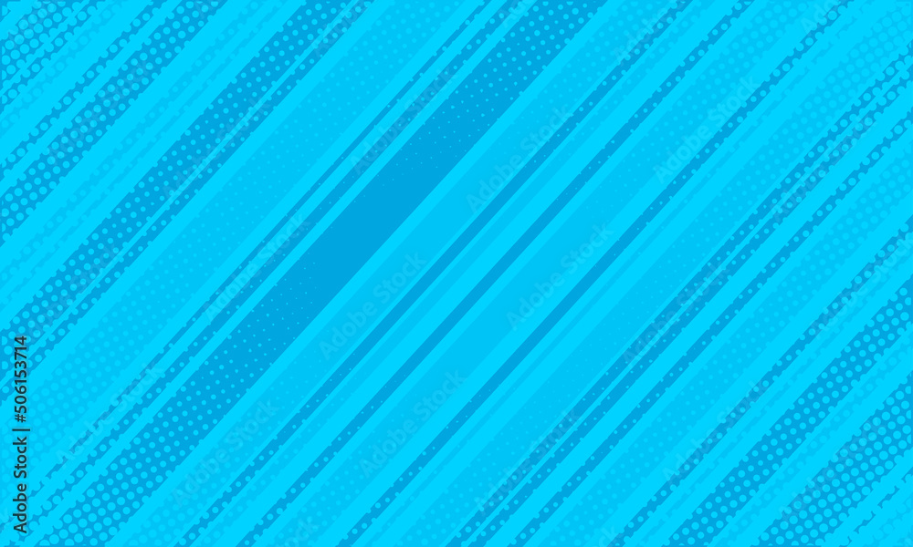 Obraz premium Blue comic cartoon line background