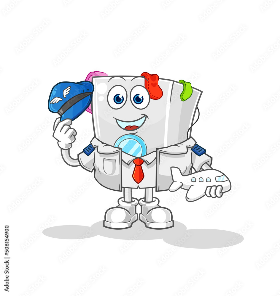 washing machine pilot mascot. cartoon vector washing machine pilot mascot. cartoon vector
