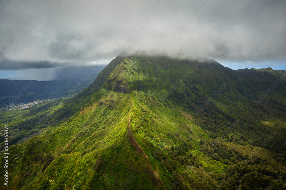 Koalau Mountain Range in Oahu, Hawaii