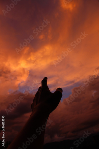 Sky with clouds