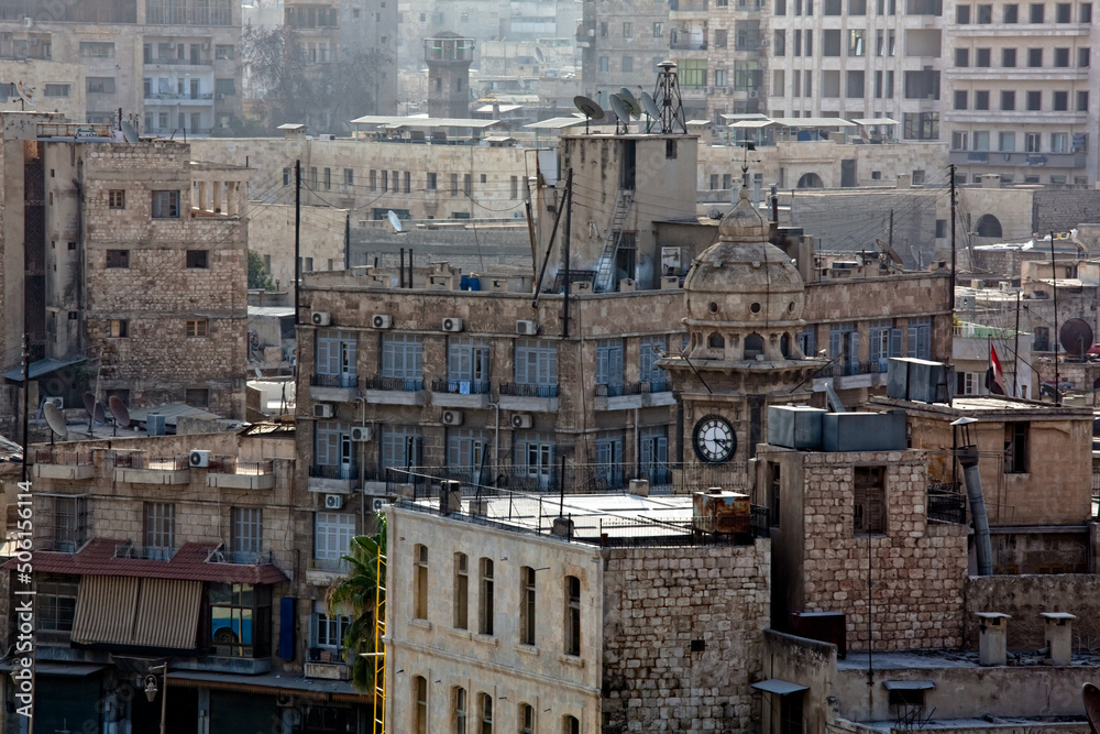 Aleppo clock tower Syria