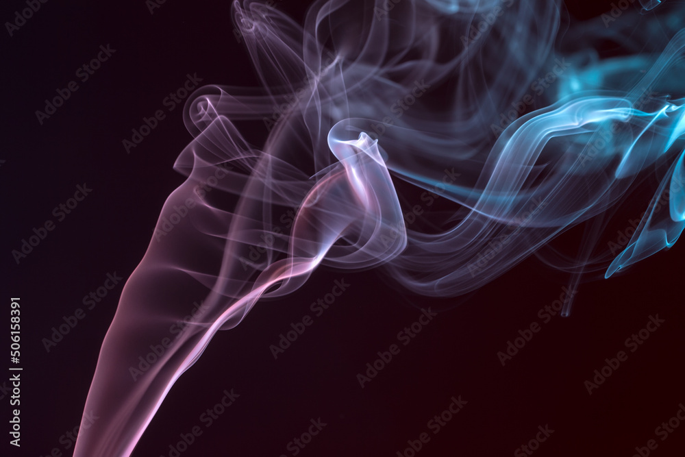 Abstract color smoke
