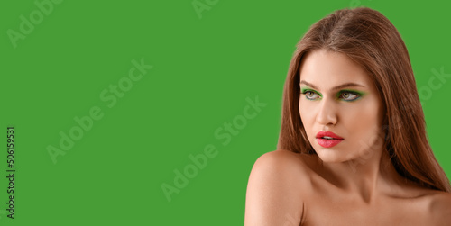 Beautiful naked young woman...