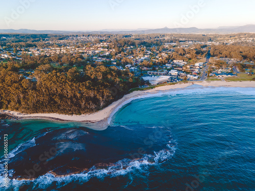 Aerial view of Mollymook Beach, Shoalhaven, NSW, Australia 